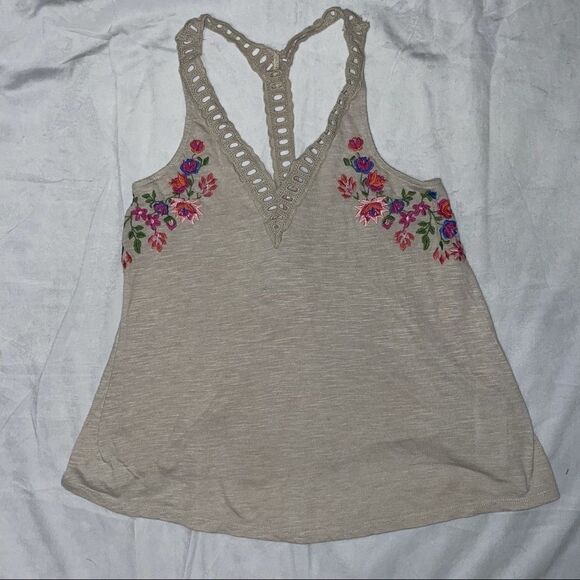 Tan Hollister tank flowy top size extra small - Picture 2 of 7